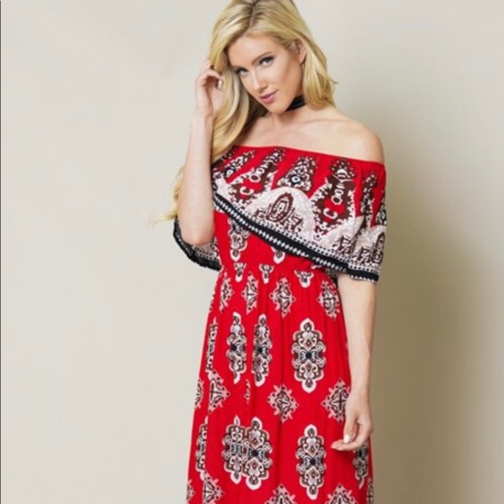 Red Maxi Dress. Email ibbygs@yahoo.com